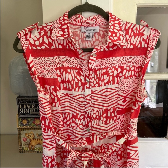 EY Boutique Women’s Sleeveless Linen Dress - Picture 8 of 9